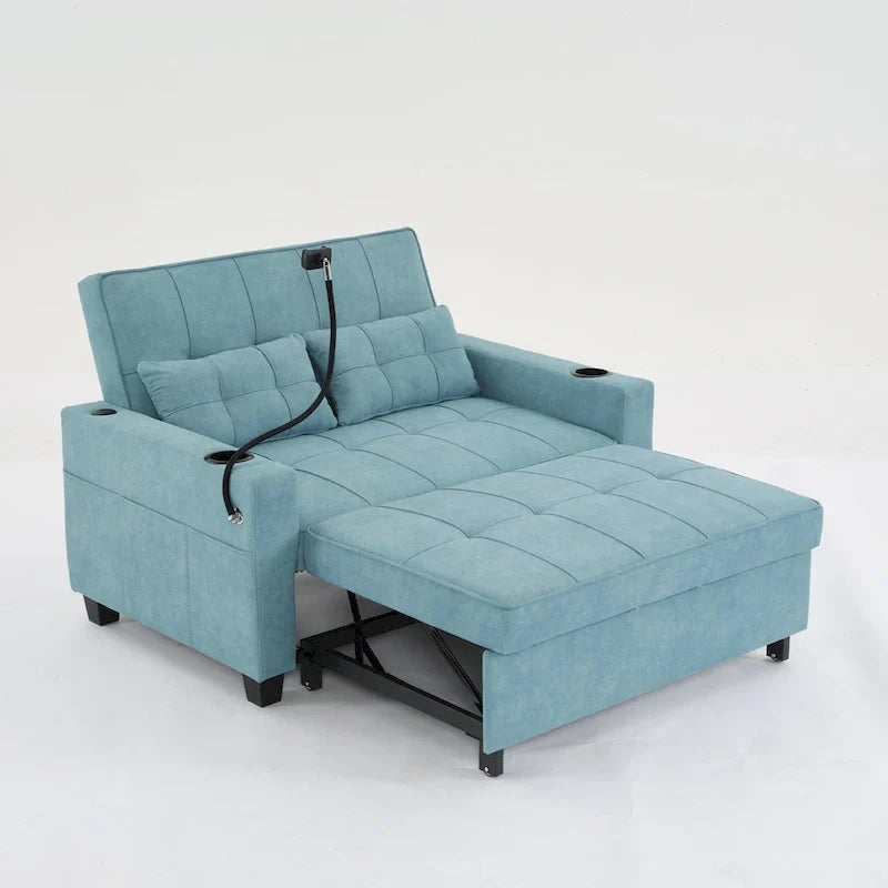 Divano letto trasformabile 3-in-1 estraibile con porte USB