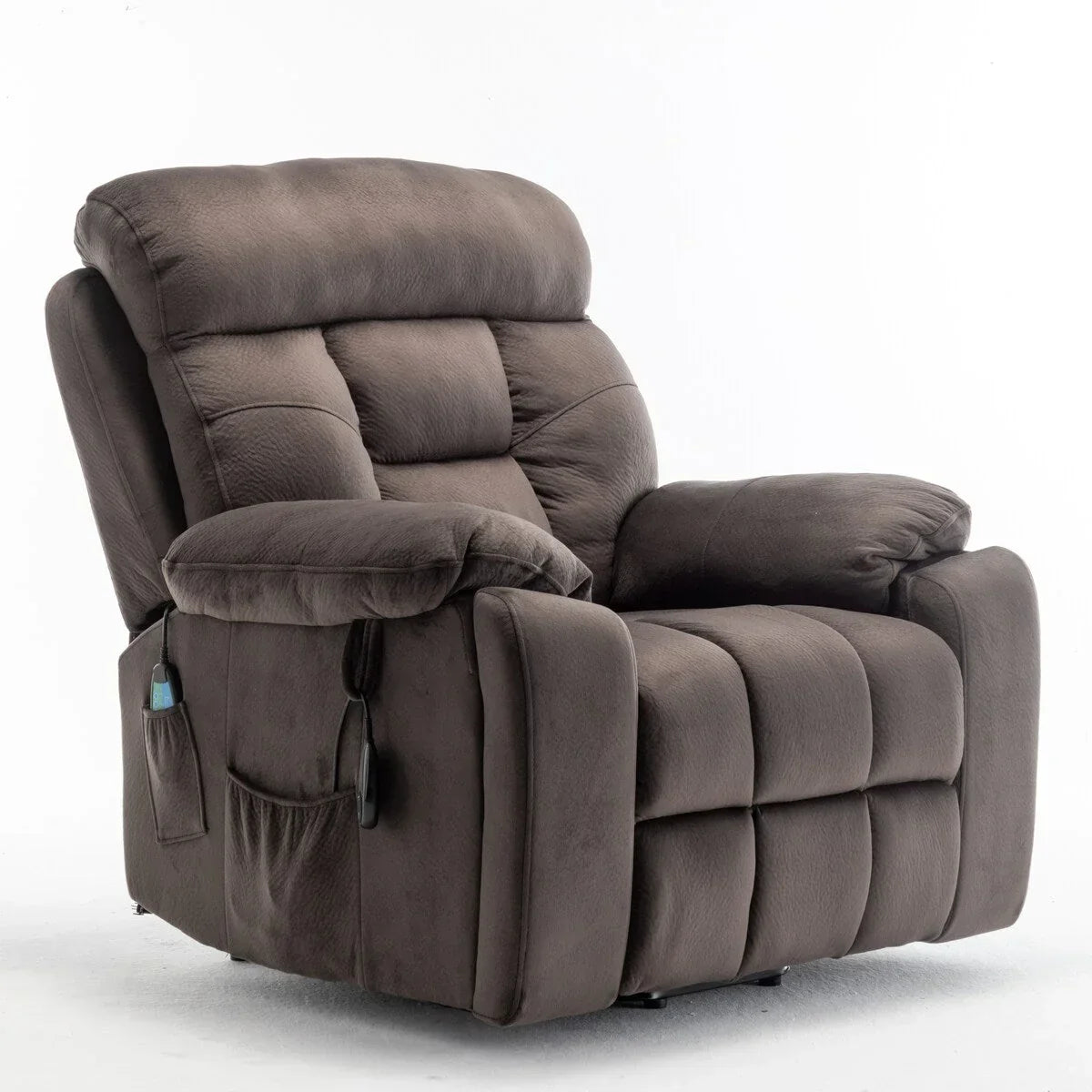 Fauteuil inclinable électrique avec fonction de levage, massage et chauffage