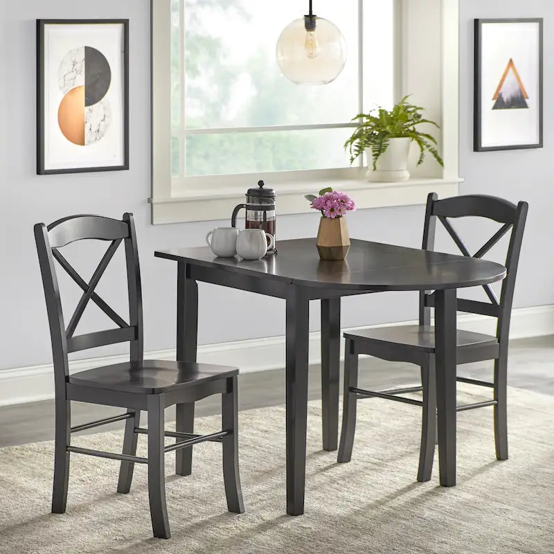 Simple Living Country Cottage 3-delige eetset met neerklapbaar tafelblad
