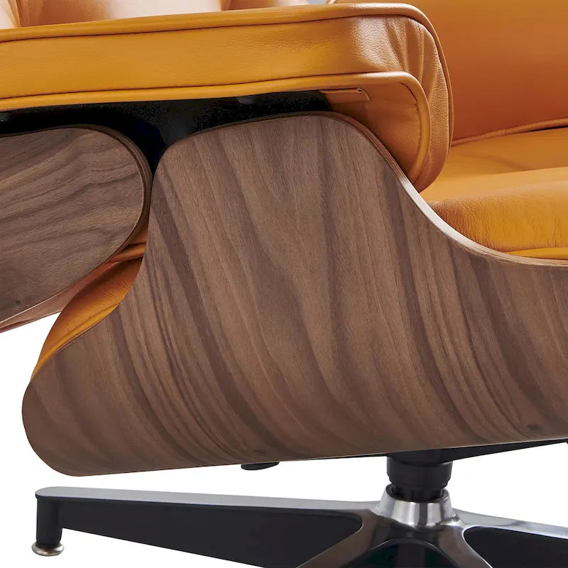 Mid Century Modern Leather Lounge Chair Armchair Recliner