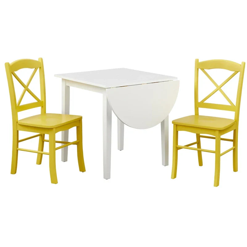 Simple Living Country Cottage 3-delige eetset met neerklapbaar tafelblad