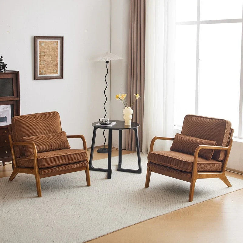 Fauteuil d’appoint rembourré moderne du milieu du siècle