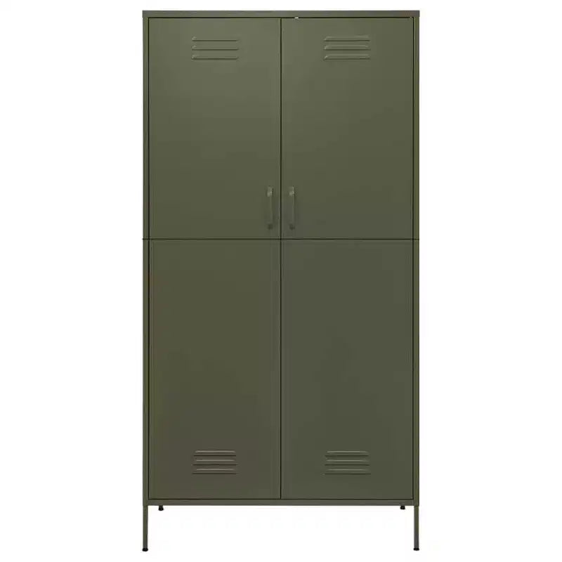 Armário vidaXL verde-azeitona, 35.4x19.7x70.9, aço