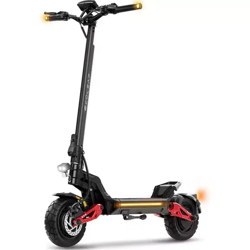 ECOLEAP L7 PRO elektrische step voor volwassenen, 4000W piekvermogen met dubbele motor, 43,5 MPH, bereik van 75 mijl, dubbele vering, schijfremmen voor en achter, UL