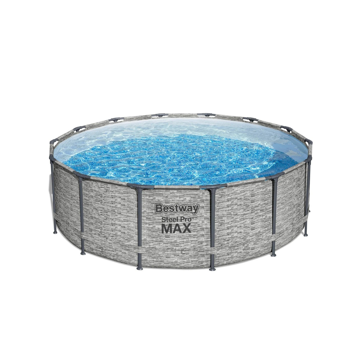 Piscine ronde hors sol Bestway Steel Pro MAX en acier avec pompe et couverture