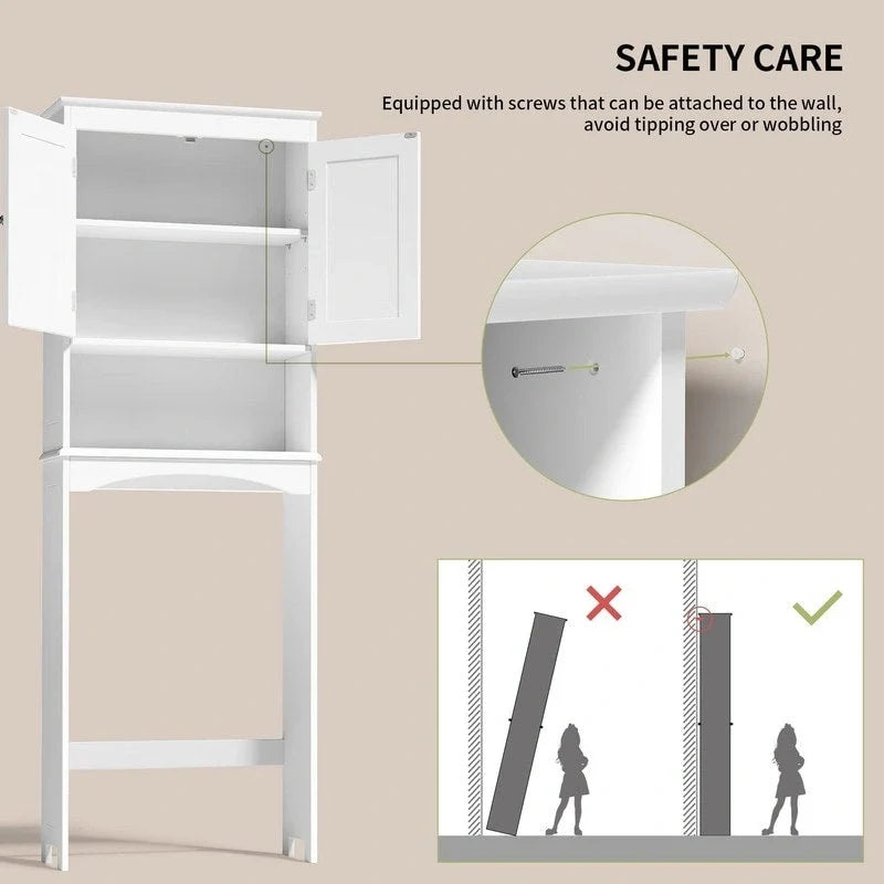 Skříňka na úložný prostor v koupelně, skříňka na toaletu, koupelnová polička nad toaletu, prostorově úsporná toaleta