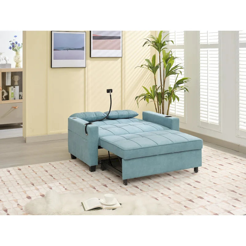Divano letto trasformabile 3-in-1 estraibile con porte USB