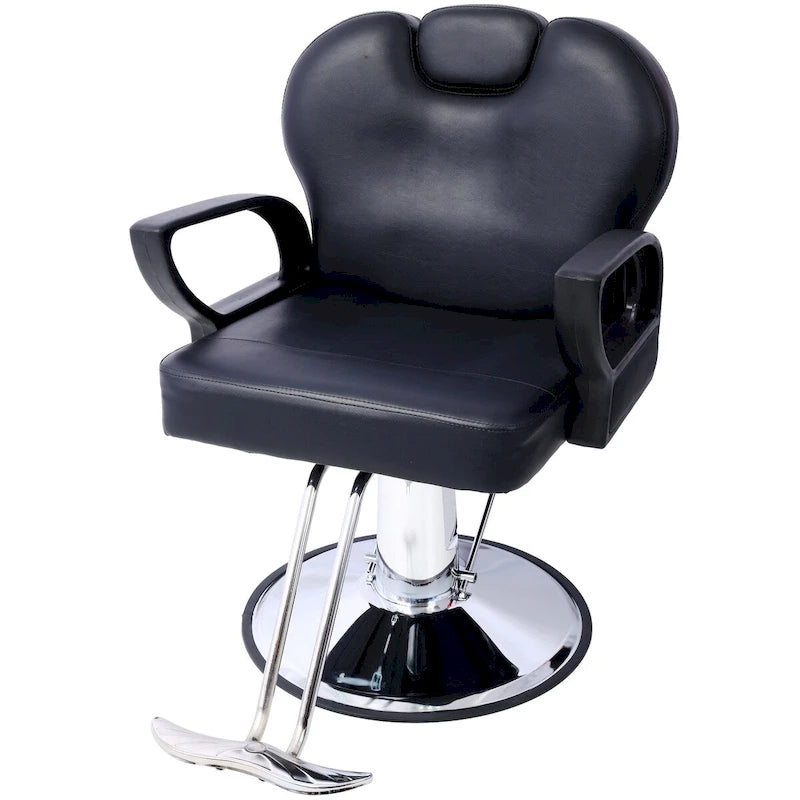 Profesjonalny hydrauliczny fotel barberski, rozkładany, z szerokim siedziskiem, wyposażenie salonu