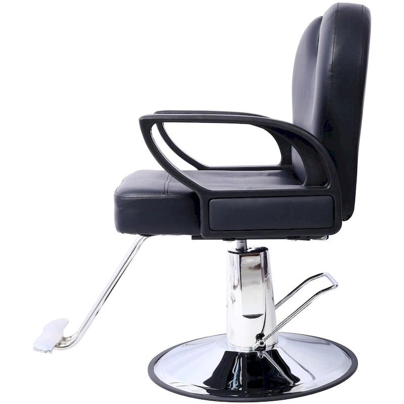 Profesjonalny hydrauliczny fotel barberski, rozkładany, z szerokim siedziskiem, wyposażenie salonu