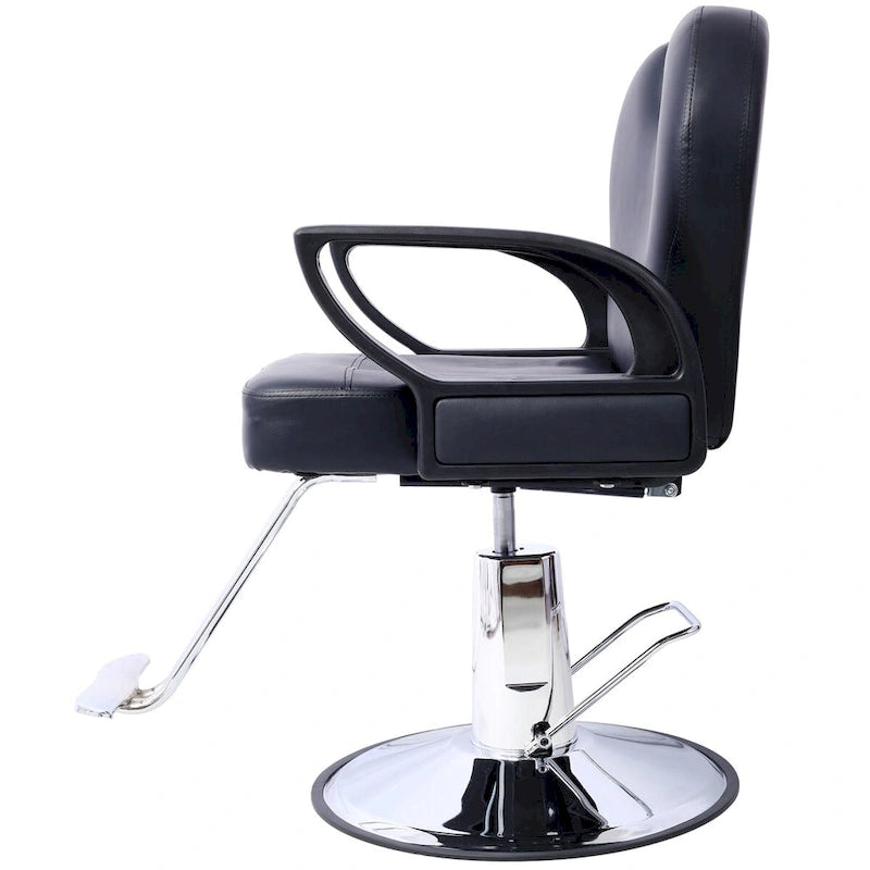 Profesjonalny hydrauliczny fotel barberski, rozkładany, z szerokim siedziskiem, wyposażenie salonu