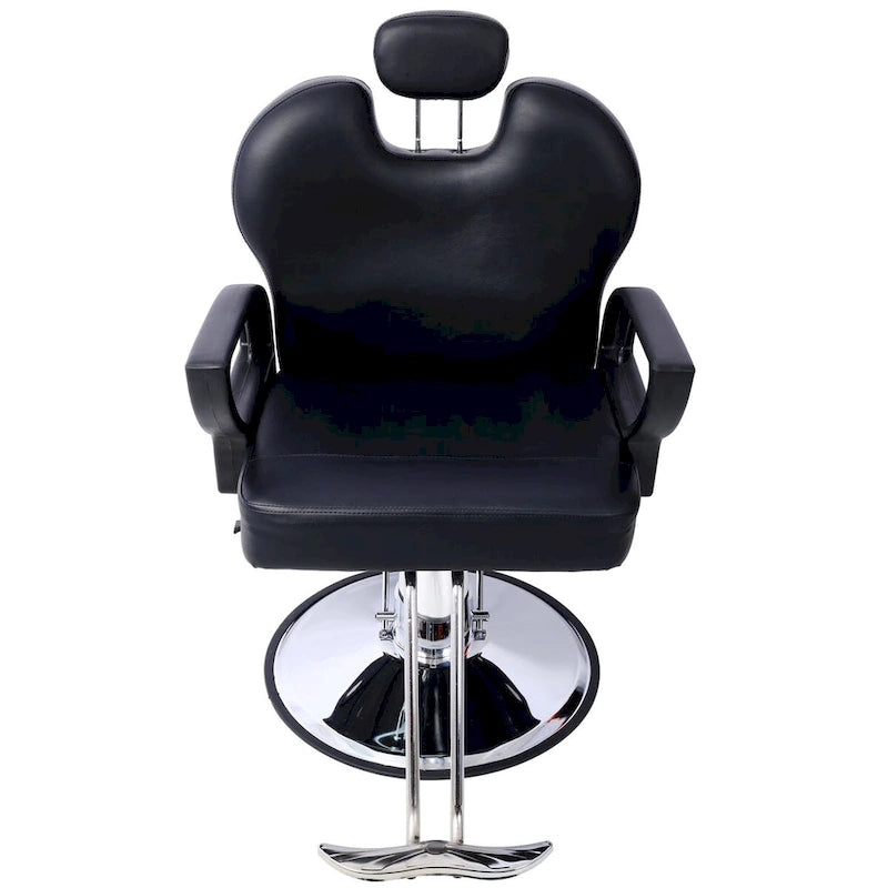 Profesjonalny hydrauliczny fotel barberski, rozkładany, z szerokim siedziskiem, wyposażenie salonu