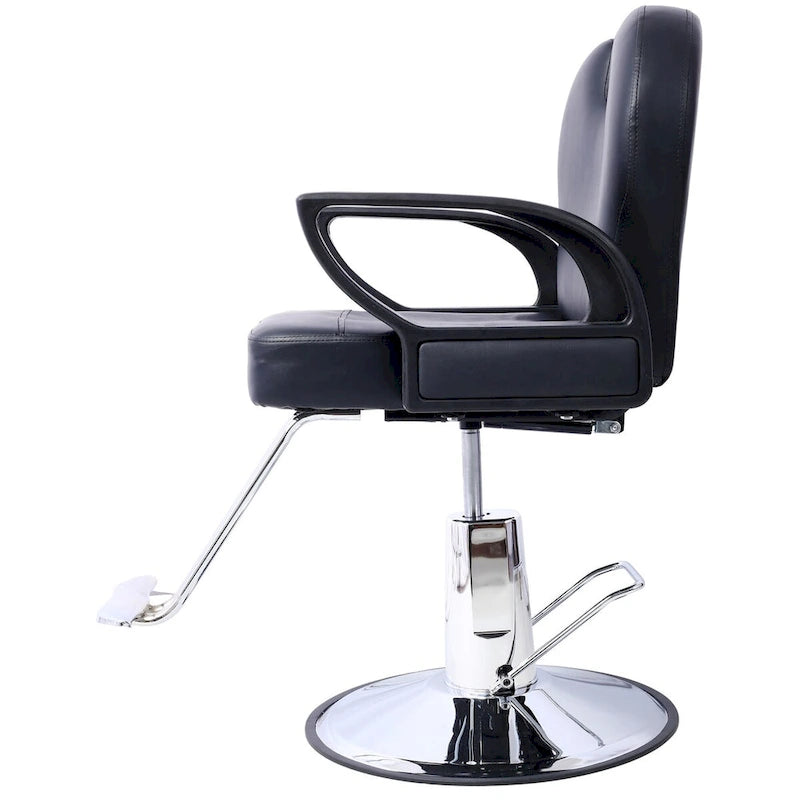 Profesjonalny hydrauliczny fotel barberski, rozkładany, z szerokim siedziskiem, wyposażenie salonu
