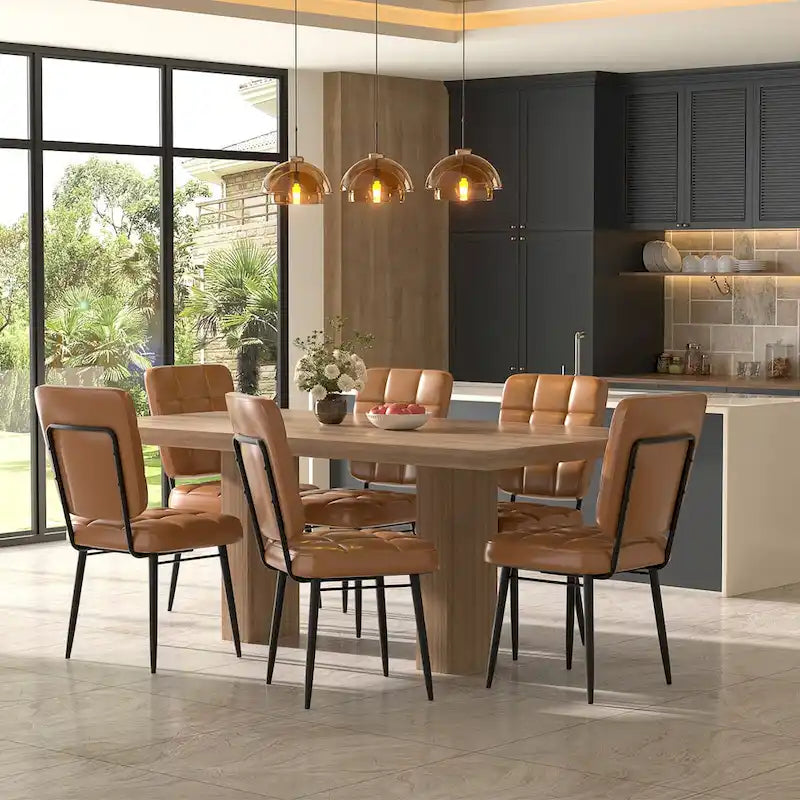Moderne Esszimmerstühle, 2er-/4er-/6er-/8er-Set, gepolsterte Küchenstühle mit dicker Polsterung für das Esszimmer