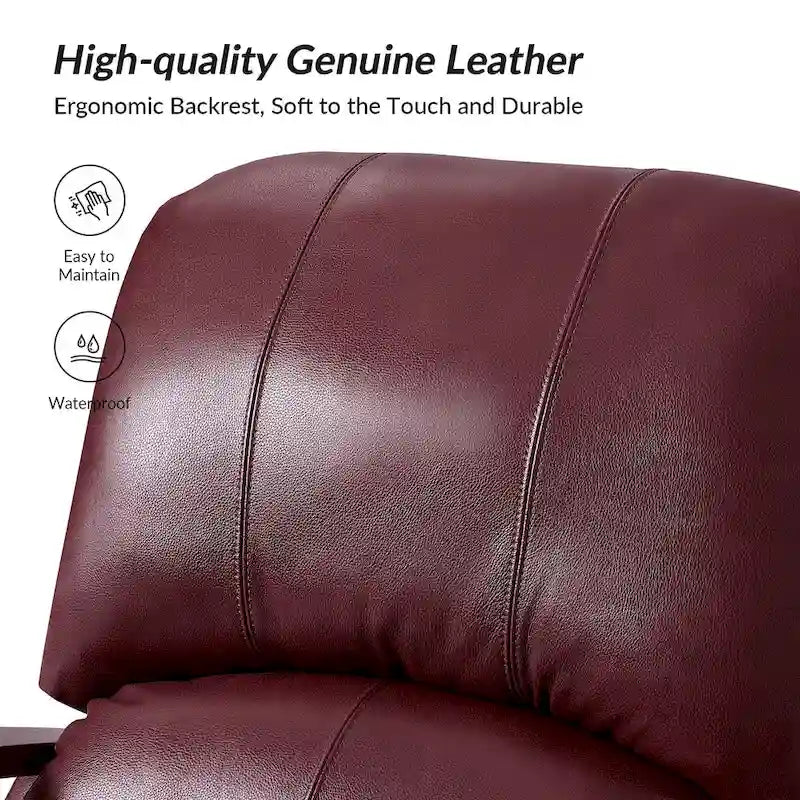 Alex mid-century moderne handmatige relaxfauteuil van echt sigarenkleurig leer met gebogen houten armleuningen