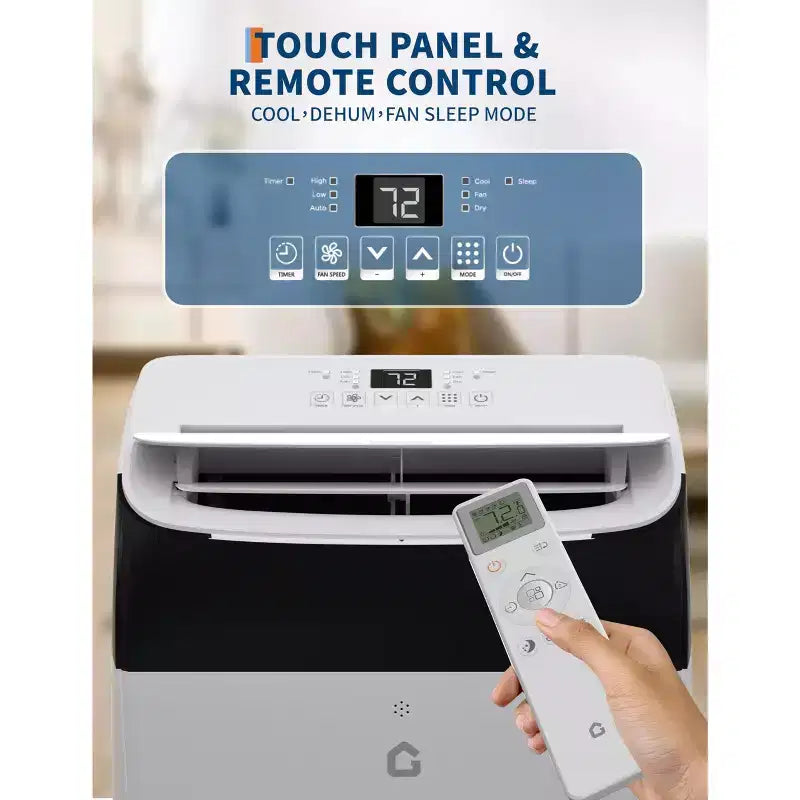 Klimatyzatory 14 000 BTU chłodzące powierzchnię do 750 stóp kwadratowych, przenośny klimatyzator 3 w 1 z funkcjami chłodzenia, osuszania i wentylacji oraz pilotem zdalnego sterowania