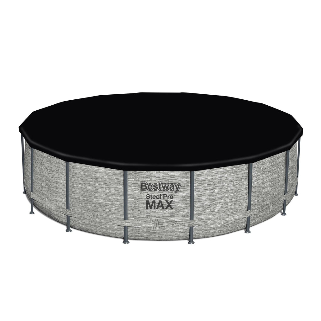 Piscine ronde hors sol Bestway Steel Pro MAX en acier avec pompe et couverture