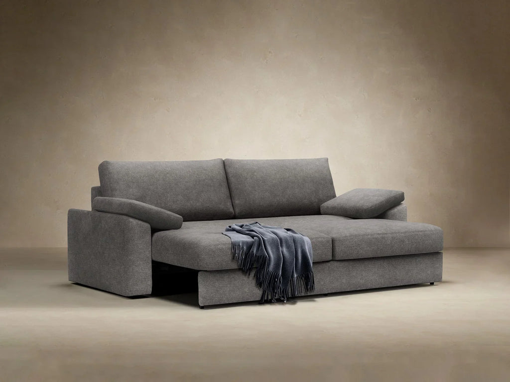 Sofá-cama Vilander com braços almofadados