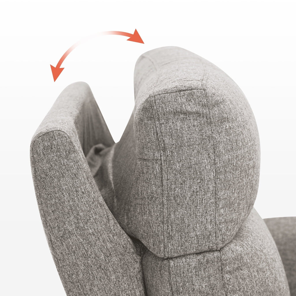MCombo 60.2 elektrisches 2-Sitzer-Sofa mit Relaxfunktion, Massage und zweifacher Wärmefunktion, verstellbarer Kopfstütze, USB- und Typ-C-Anschluss, Stoff