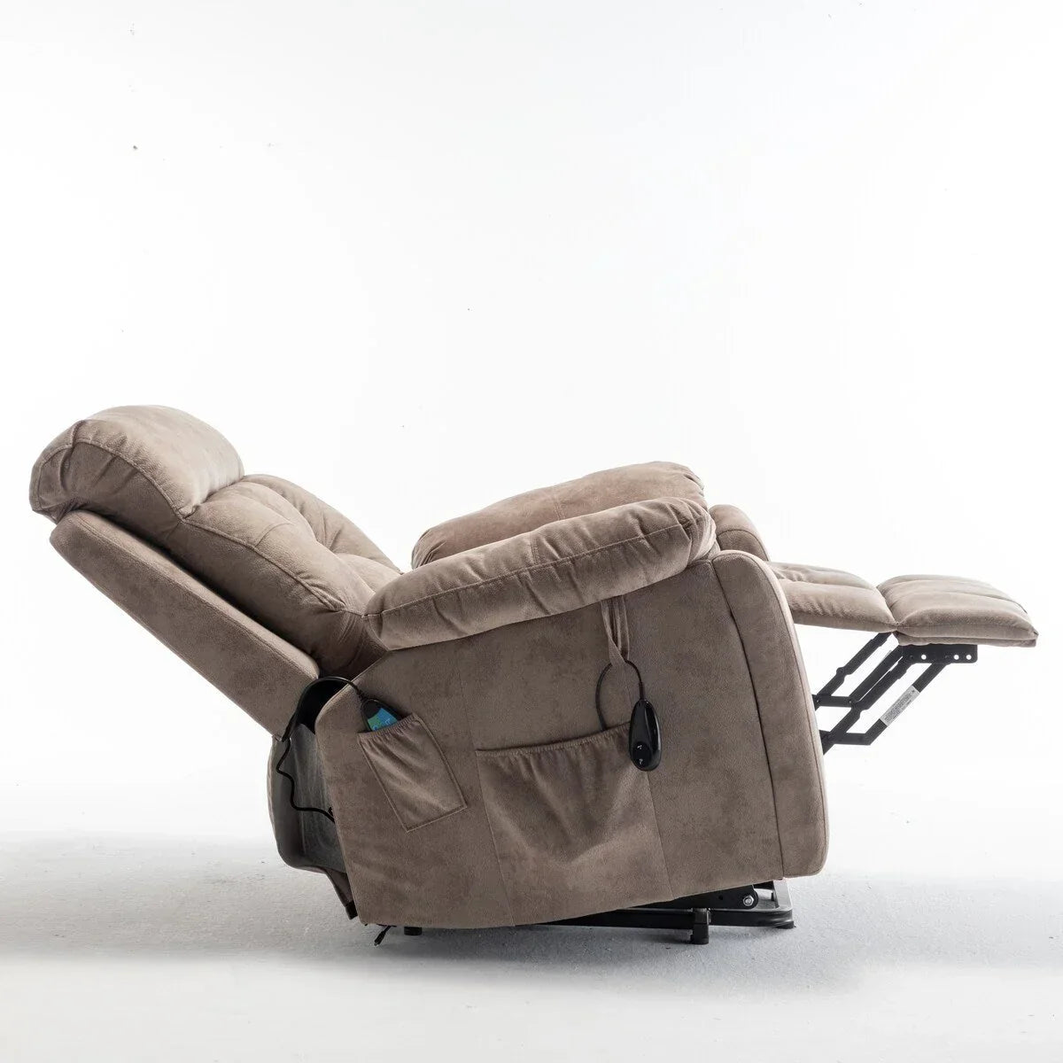 Fauteuil inclinable électrique avec fonction de levage, massage et chauffage