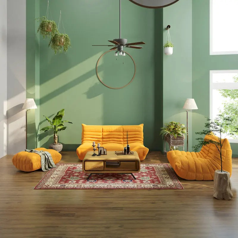 Miękka sofa podłogowa, leżanka, pufa typu bean bag do salonu