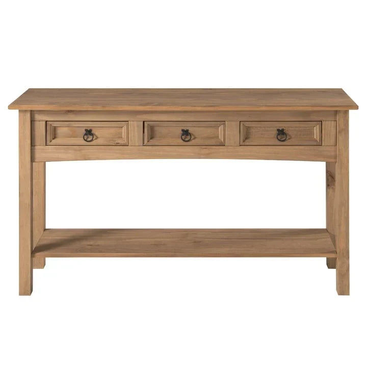 Console d’entrée en bois à 3 tiroirs Corona | Furniture Dash - N/A