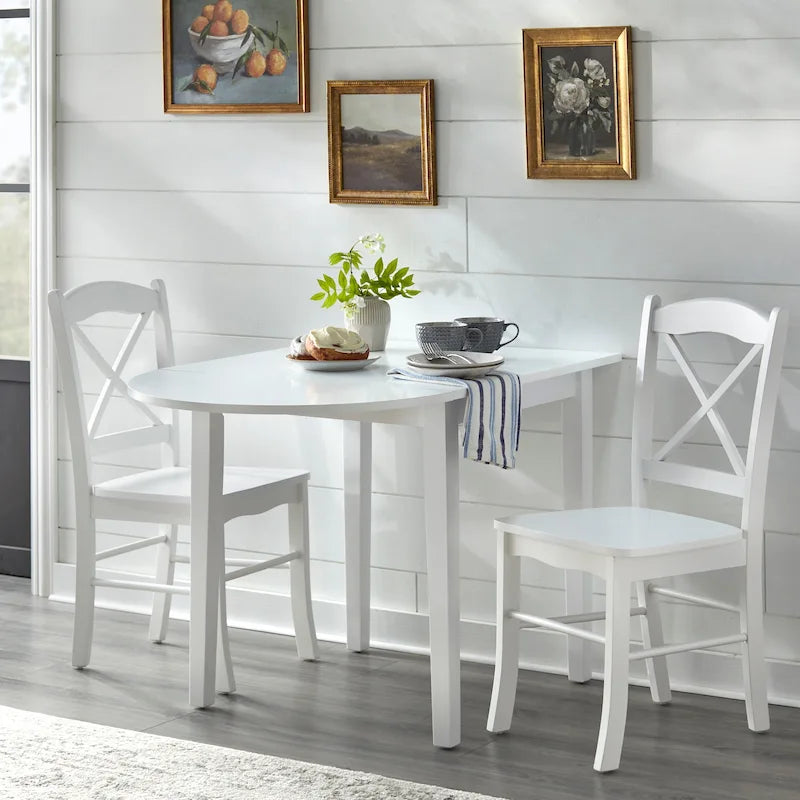 Simple Living Country Cottage 3-delige eetset met neerklapbaar tafelblad
