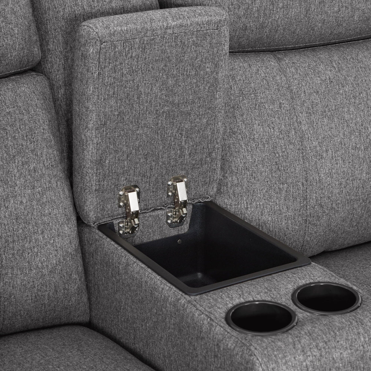 MCombo 60.2 elektrisches 2-Sitzer-Sofa mit Relaxfunktion, Massage und zweifacher Wärmefunktion, verstellbarer Kopfstütze, USB- und Typ-C-Anschluss, Stoff