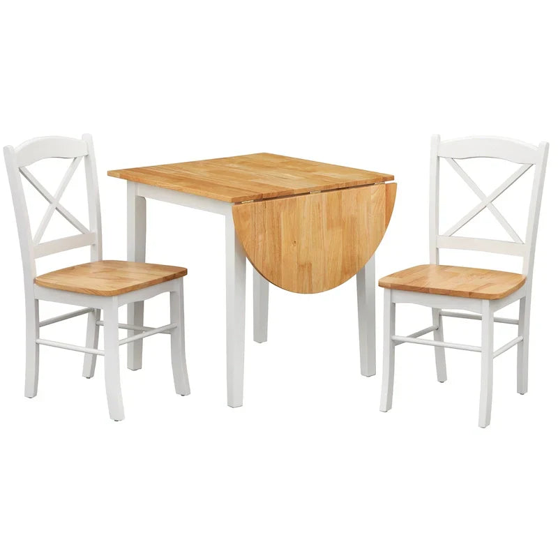Simple Living Country Cottage 3-delige eetset met neerklapbaar tafelblad