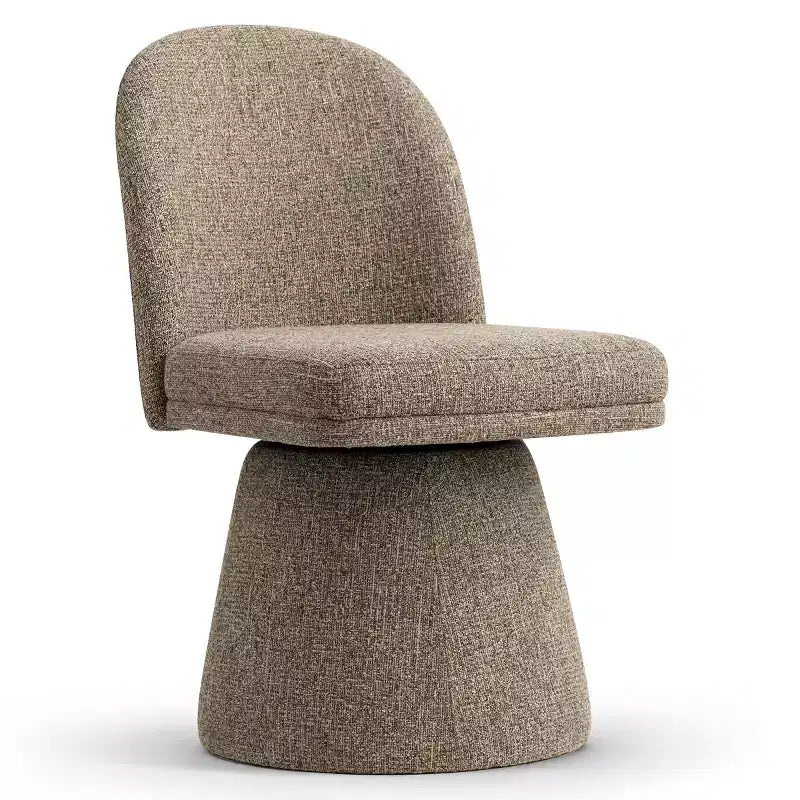 Zestaw 6 nowoczesnych bezpodłokietnikowych krzeseł do jadalni z obrotem 360°, podstawą w stylu piedestału i eleganckim designem, do kuchni, jadalni lub biura – Panipeachy