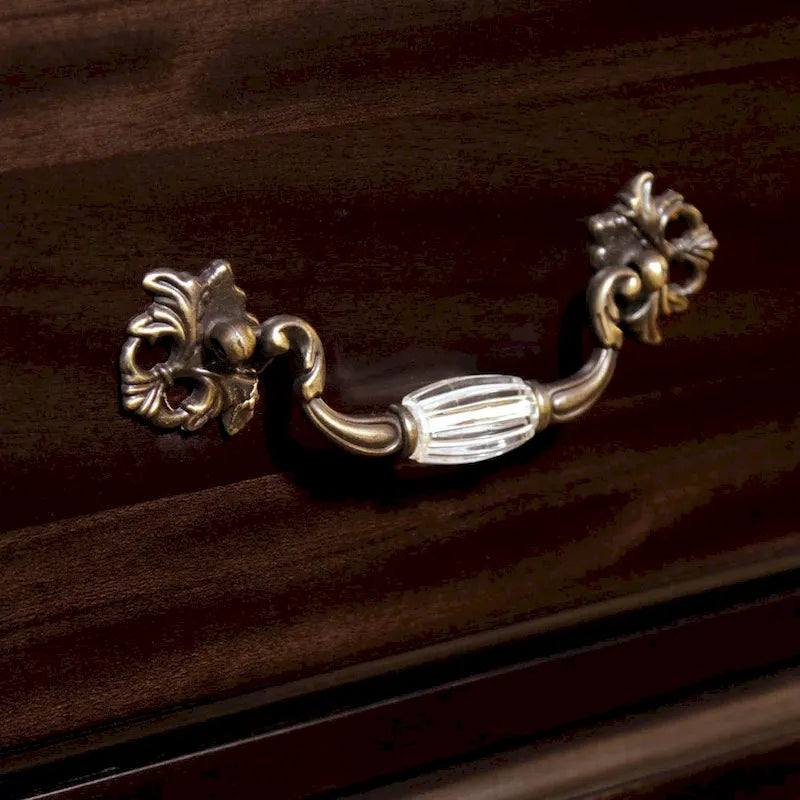 Vame traditionele 2-delige ladekast met 9 laden en spiegel, set van Furniture of America