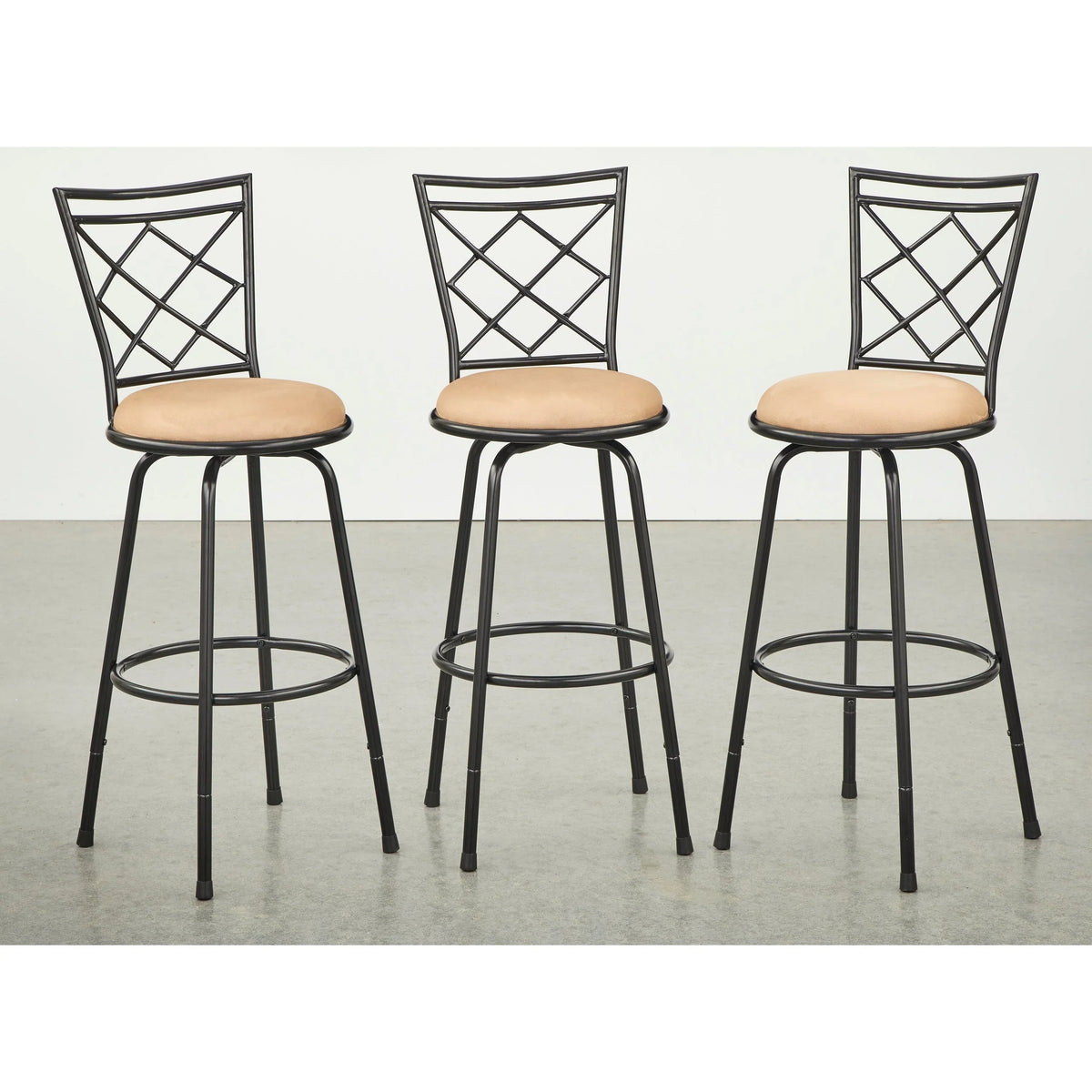 Sgabelli girevoli Alyssa ad altezza regolabile Simple Living (set di 3)