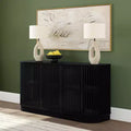 Plank+Beam Contour Sideboard aus Massivholz mit 3 Türen, 59-Zoll-TV-Ständer fürs Wohnzimmer