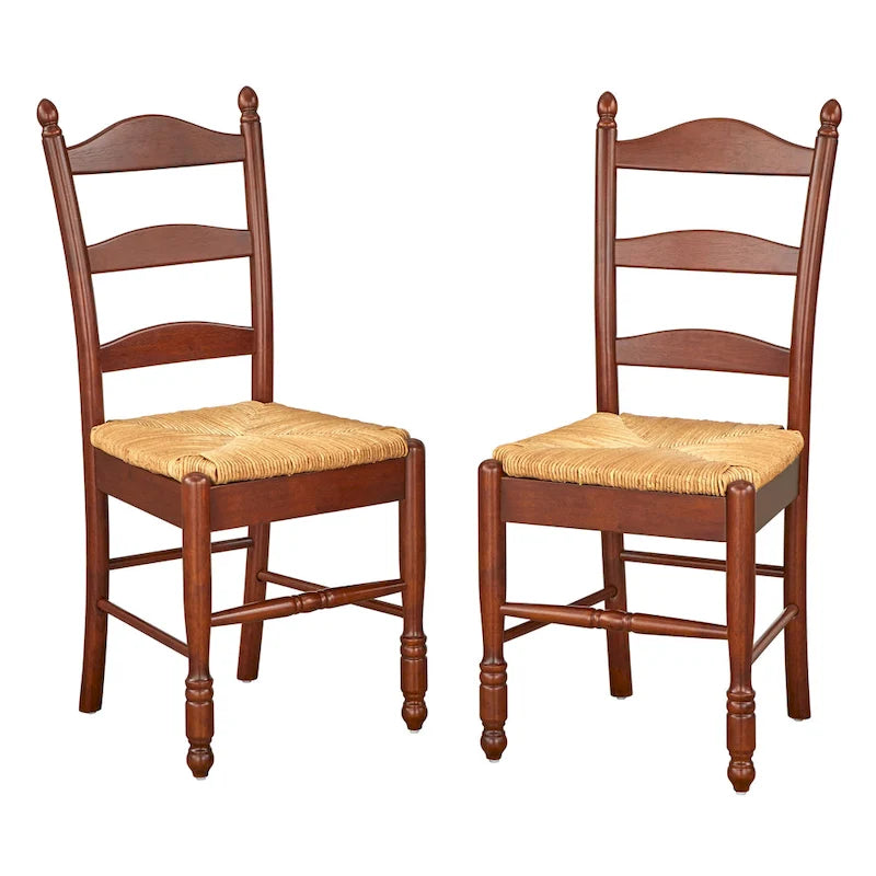 Cadeira de jantar Simple Living Jessie com costas em escada (Conjunto de 2)