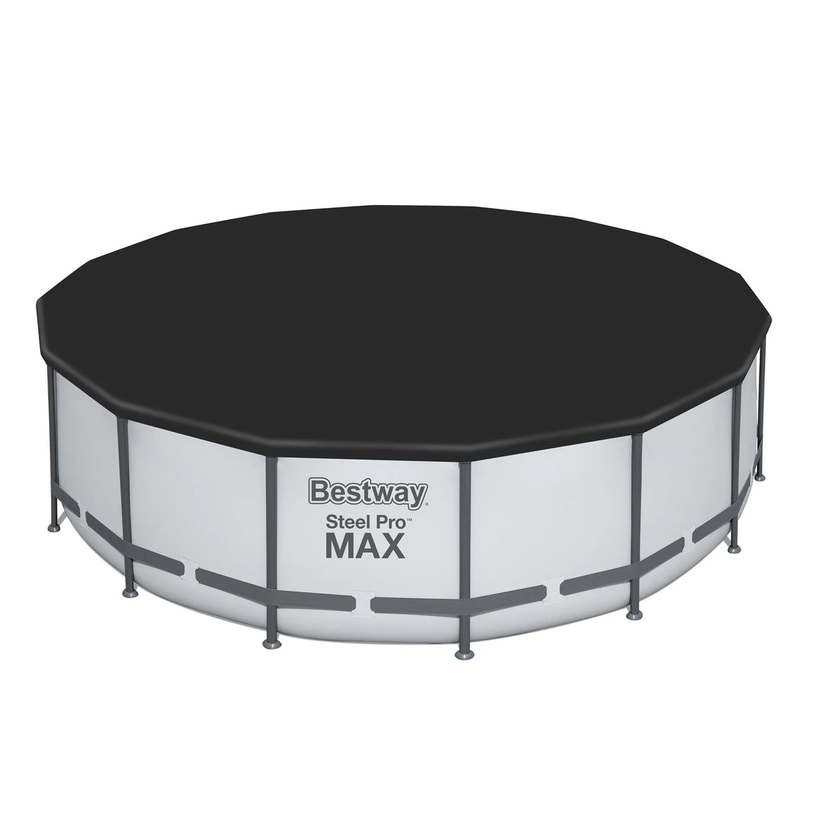 Piscine ronde hors sol Bestway Steel Pro MAX en acier avec pompe et couverture