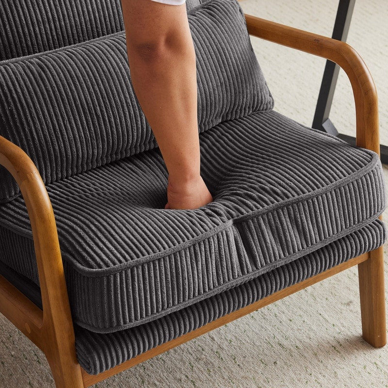 Fauteuil d’appoint rembourré moderne du milieu du siècle