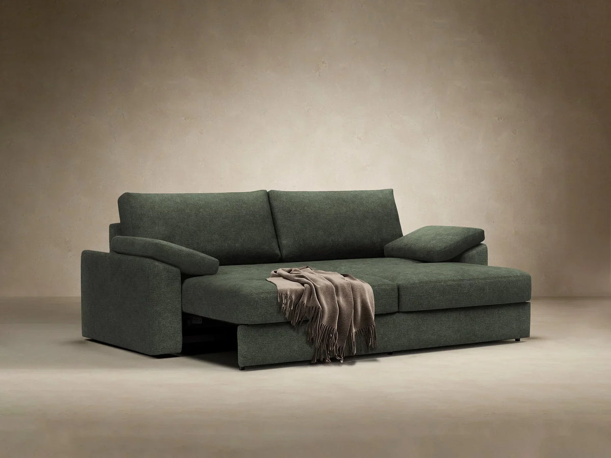 Sofá-cama Vilander com braços almofadados