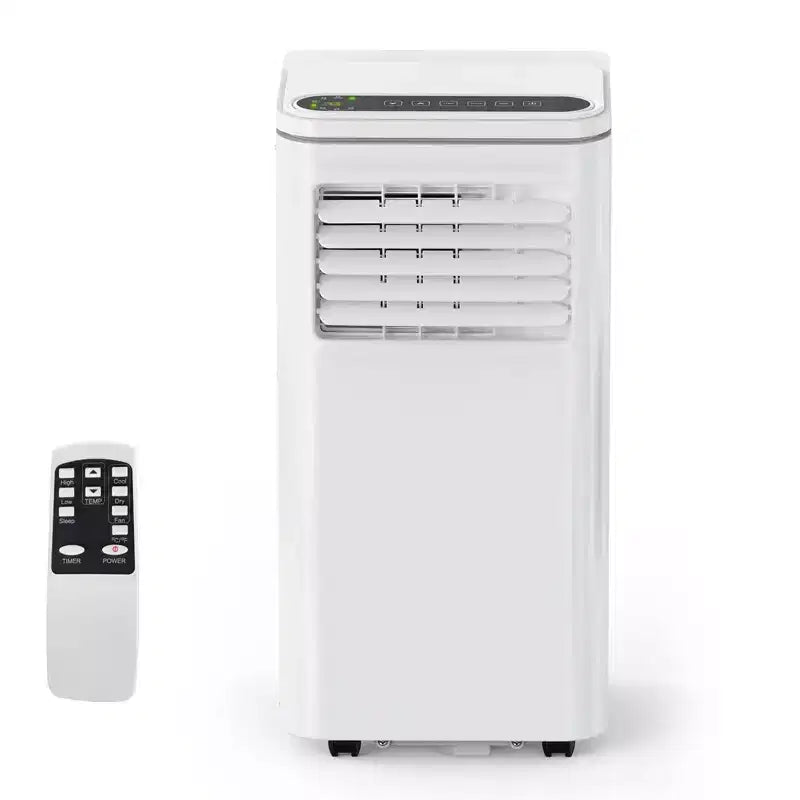 Przenośny klimatyzator 10000 BTU, klimatyzator domowy z pilotem do pomieszczeń o powierzchni do 42 m², funkcje 3 w 1 / 24-godzinny timer / kółka samonastawne