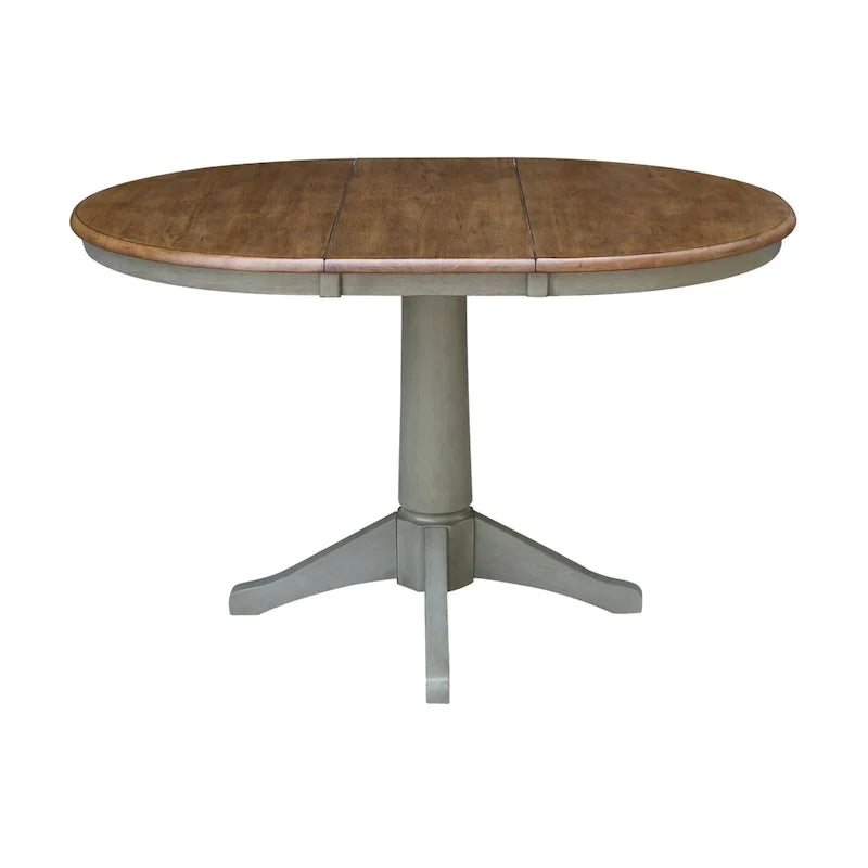 36 Round Extension Dining Table With 4 Madrid Chairs