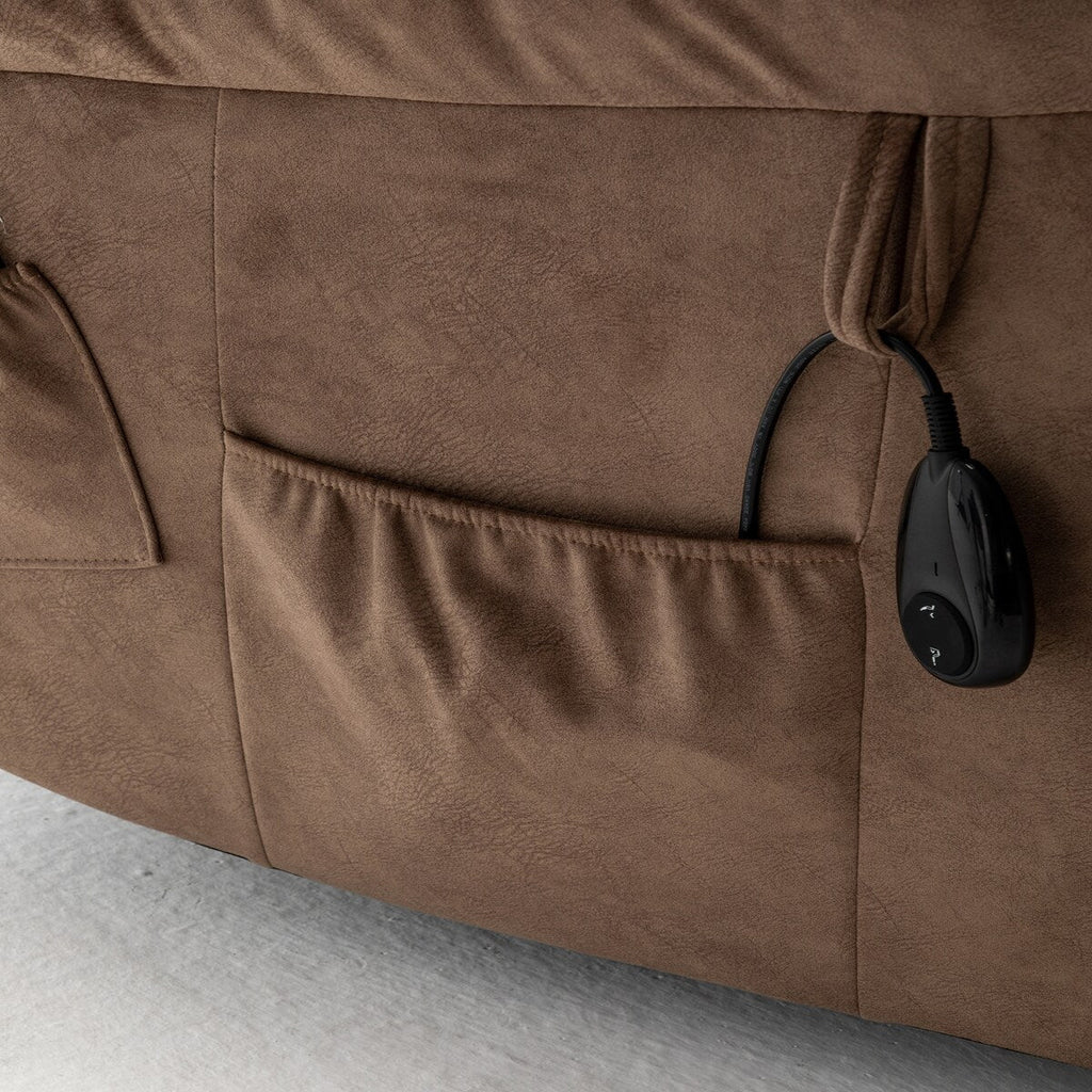Fauteuil inclinable électrique avec fonction de levage, massage et chauffage