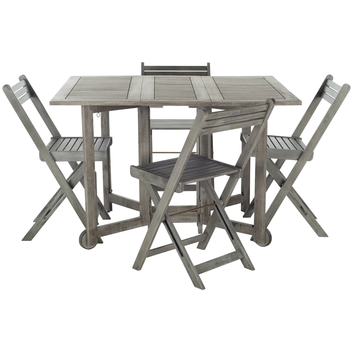 Zestaw mebli ogrodowych SAFAVIEH Outdoor Brandy, 5-częściowy stół jadalniany – 109 szer. x 89 gł. x 74 wys. cm