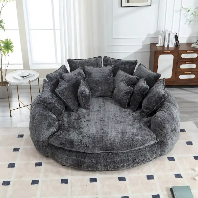 Wygodna podwójna sofa rozkładana Loaf, powiększona sofa z funkcją spania z podłokietnikami
