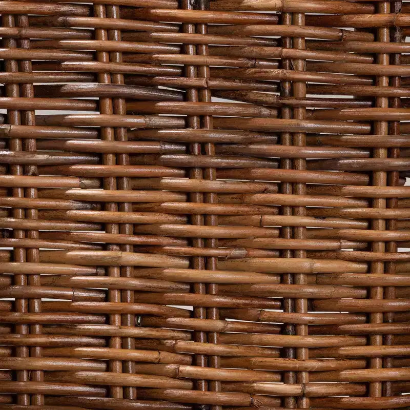 Set di 2 sedie da pranzo bali & pari Mario in legno di teak e rattan, finitura marrone naturale, in stile bohémien moderno