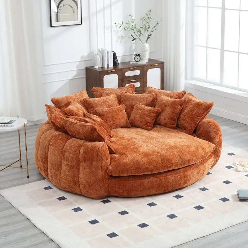 Wygodna podwójna sofa rozkładana Loaf, powiększona sofa z funkcją spania z podłokietnikami