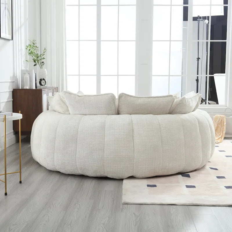 Wygodna podwójna sofa rozkładana Loaf, powiększona sofa z funkcją spania z podłokietnikami