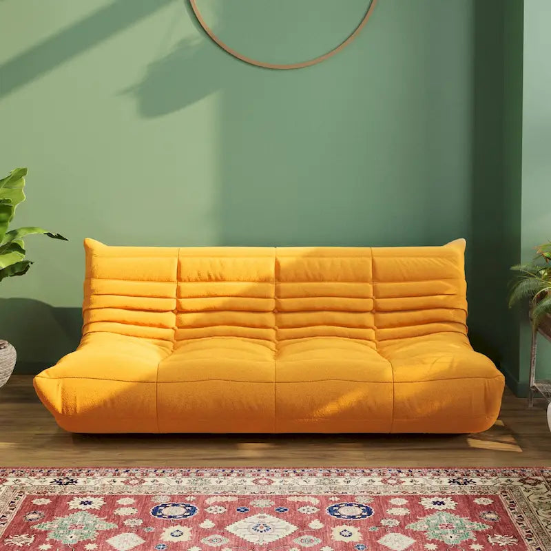 Miękka sofa podłogowa, leżanka, pufa typu bean bag do salonu