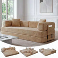 80.7 5-in-1 Convertible Sleeper Sofa Bed â€?Corduroy, 1200 lbs, No Assembly