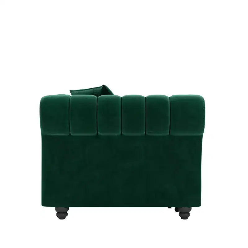 Rozkładana sofa 3 w 1 Whisen Velvet typu king-size z ruchomym podnóżkiem i pikowanym wzorem