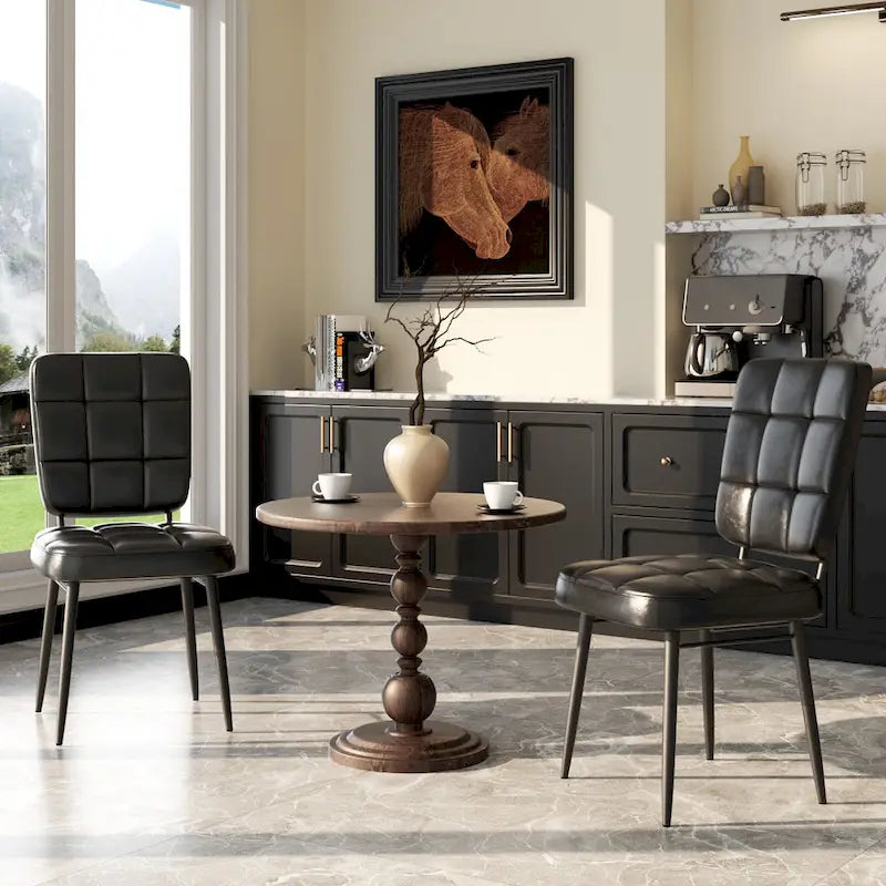 Moderne Esszimmerstühle, 2er-/4er-/6er-/8er-Set, gepolsterte Küchenstühle mit dicker Polsterung für das Esszimmer