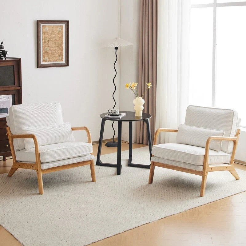 Fauteuil d’appoint rembourré moderne du milieu du siècle