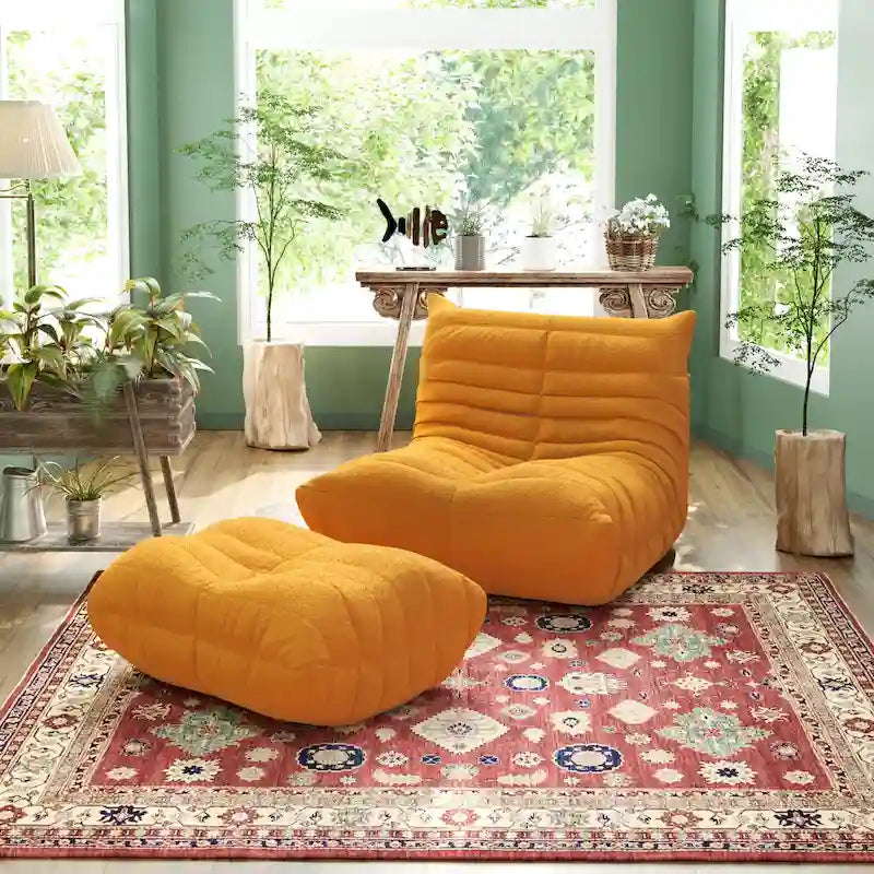 Miękka sofa podłogowa, leżanka, pufa typu bean bag do salonu
